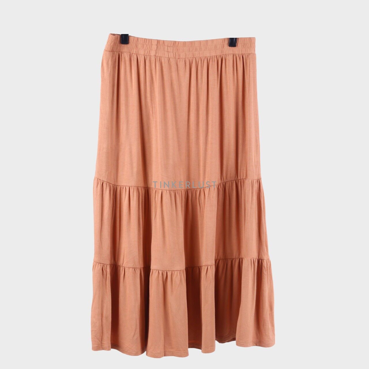Max Light Brown Midi Skirt