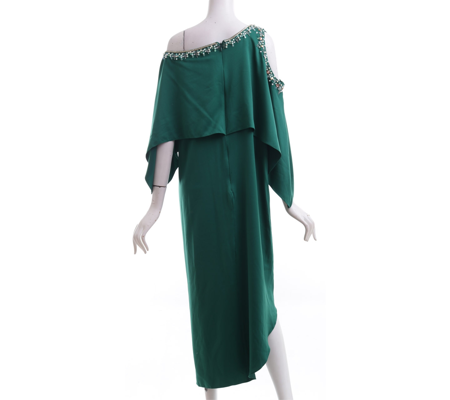 Ava Dark Green Sequins Midi Dress