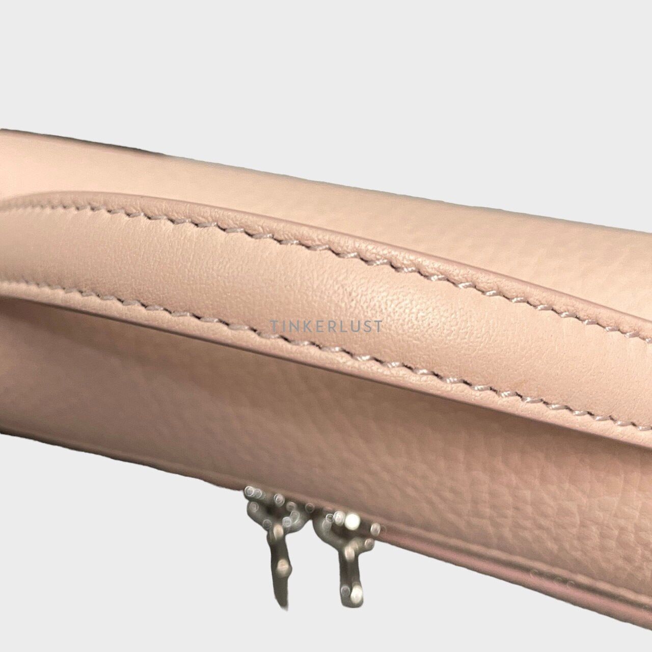 Loro Piana Extra Pocket Pouch L19 Soft Pink Tender Calfskin Palladium Hardware Handbag