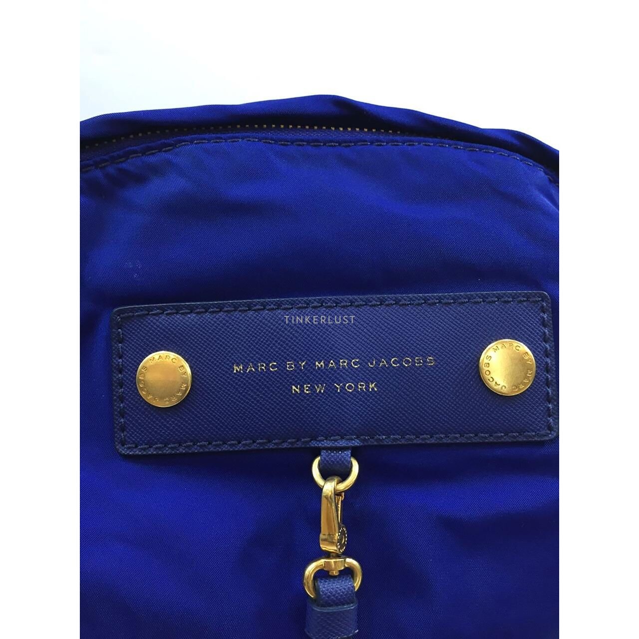 Marc Jacobs Blue Navy Preppy Nylon Backpack 