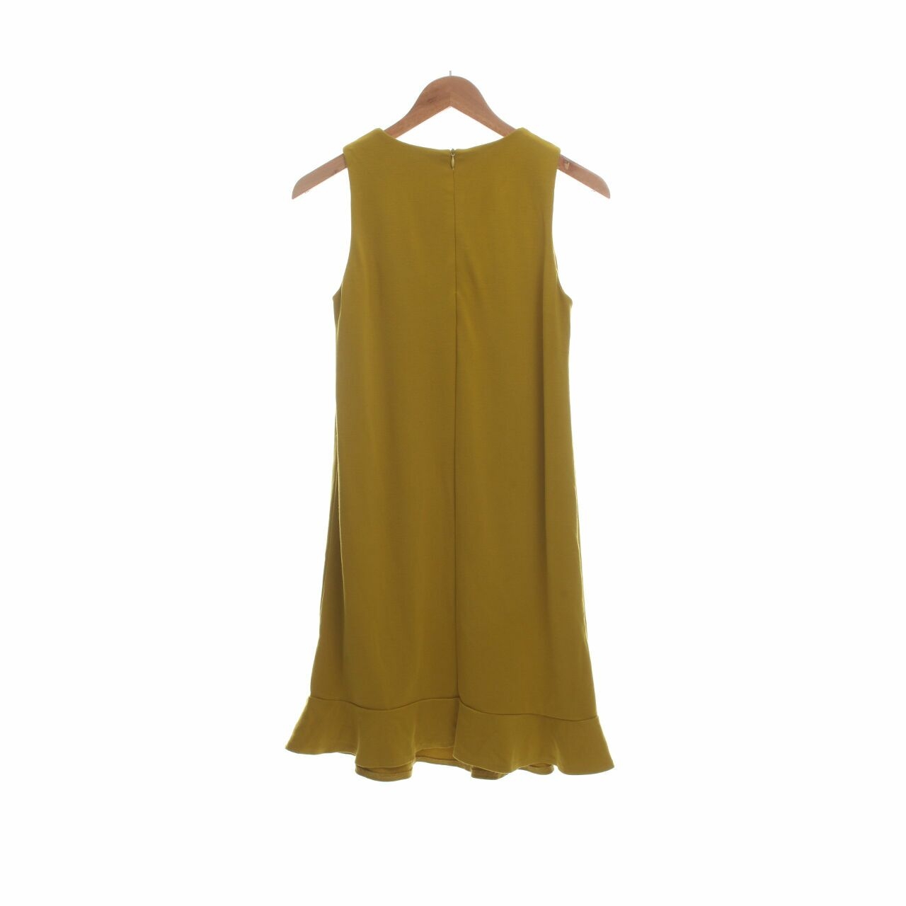 Iora Lime Ruffle Mini Dress