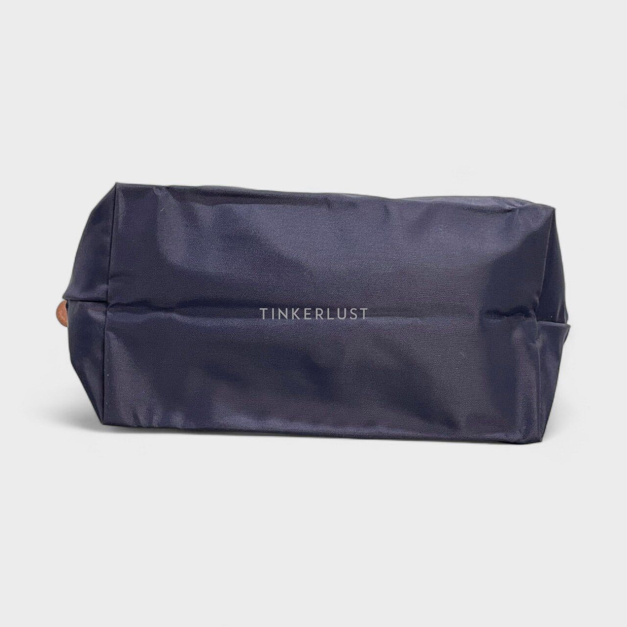 Longchamp Le Pliage Small Nylon Navy Long Handle Tote Bag