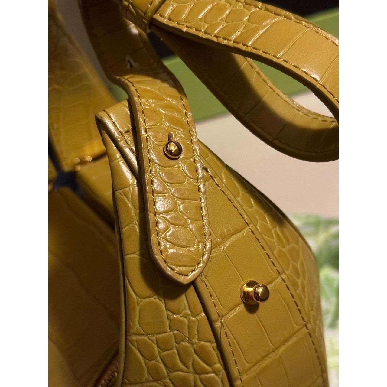 JW PEI Yellow Animal Print Handbag