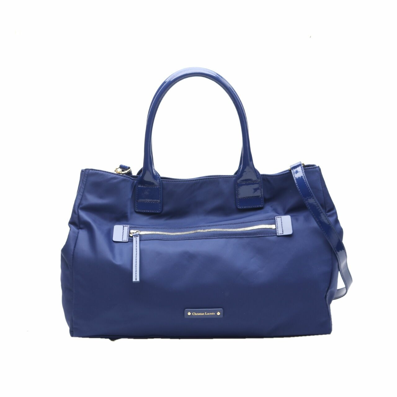 Christian Lacroix Blue Satchel Bag