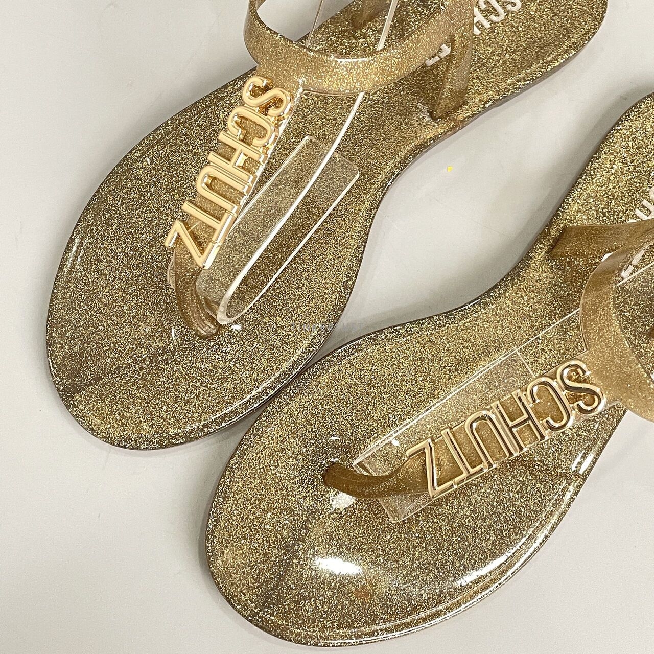 Schutz Gold Sandals