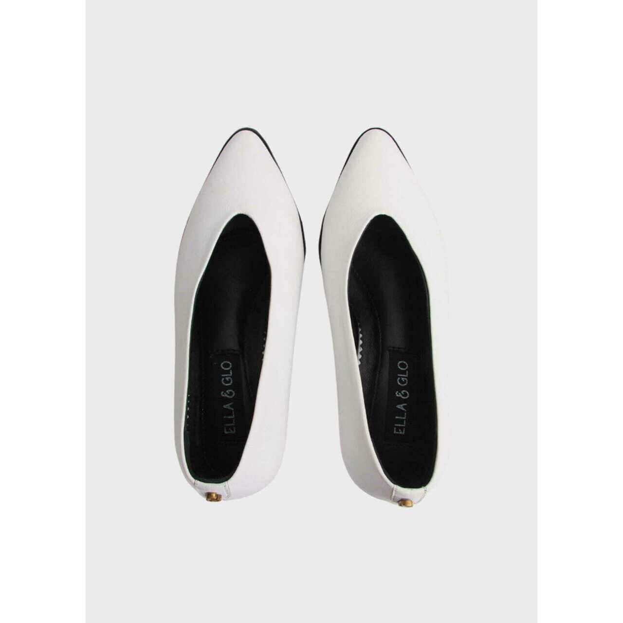 Ella & Glo White Heels
