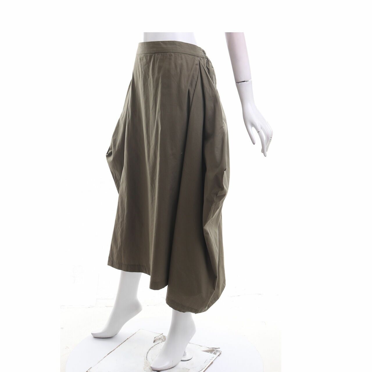 Maima Olive Maxi Skirt