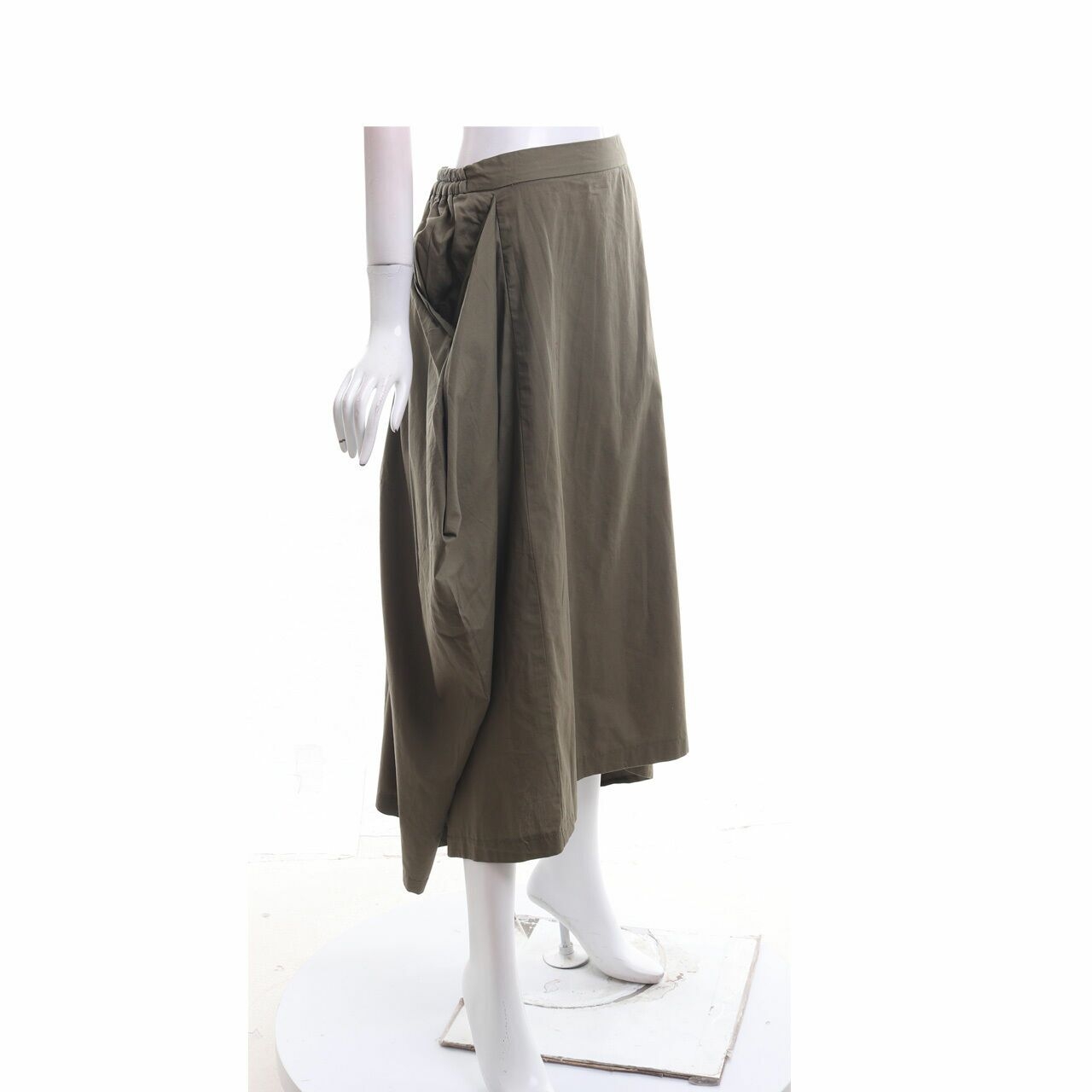 Maima Olive Maxi Skirt