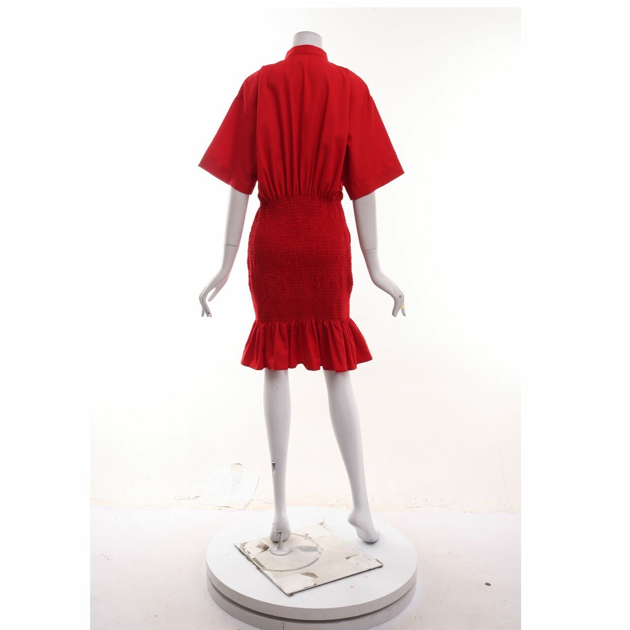 Nagita Slavina Red Midi Dress