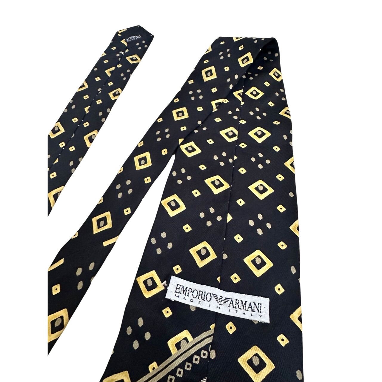Emporio Armani Black Silk Tie