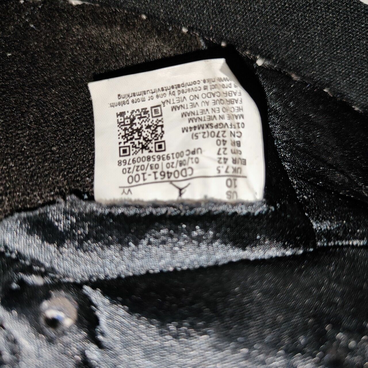 Nike Air Jordan 1 Retro High Tie Dye Size Us 10 / Size Eu 44 / Sepatu Nike Wts