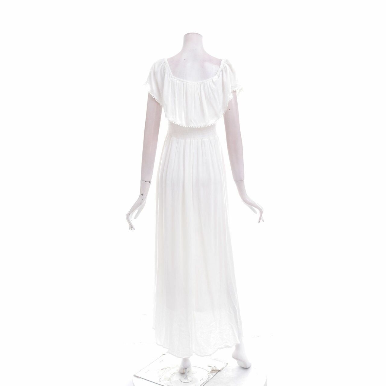 Springfield White Off Shoulder Long Dress