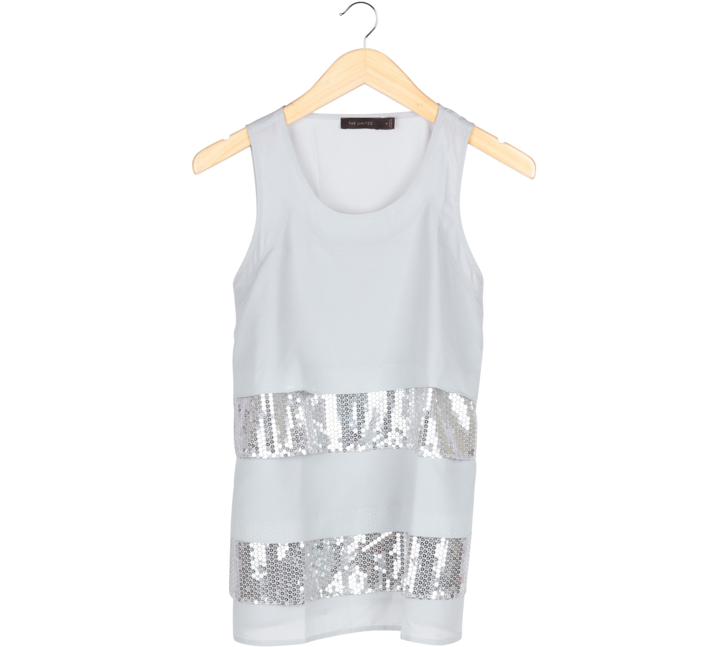 The Limited Grey Sequins Sleeveless