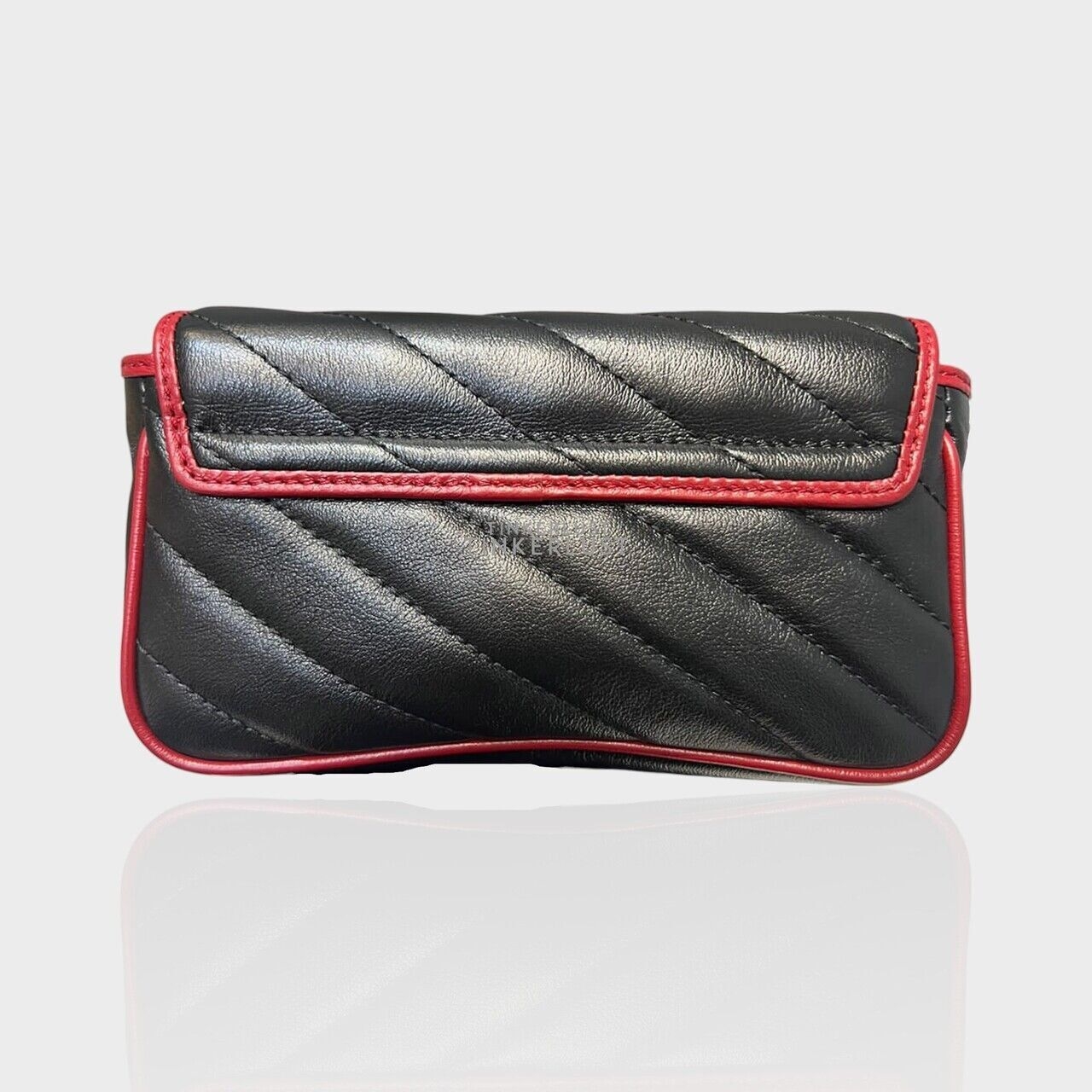 Gucci Marmont Super Mini Red Black 2023 GHW Shoulder Bag
