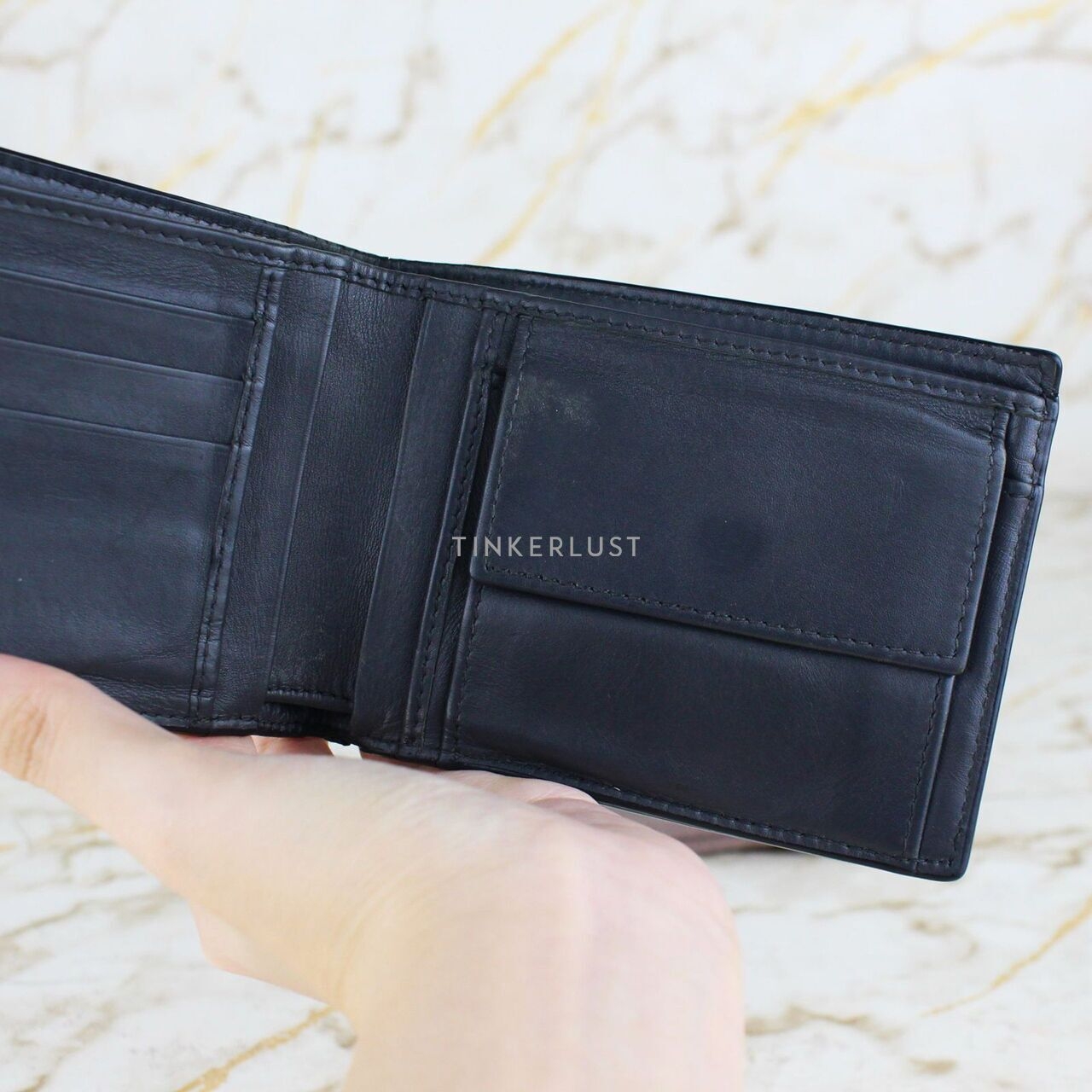 Bottega Veneta Bifold Leather Black Wallet