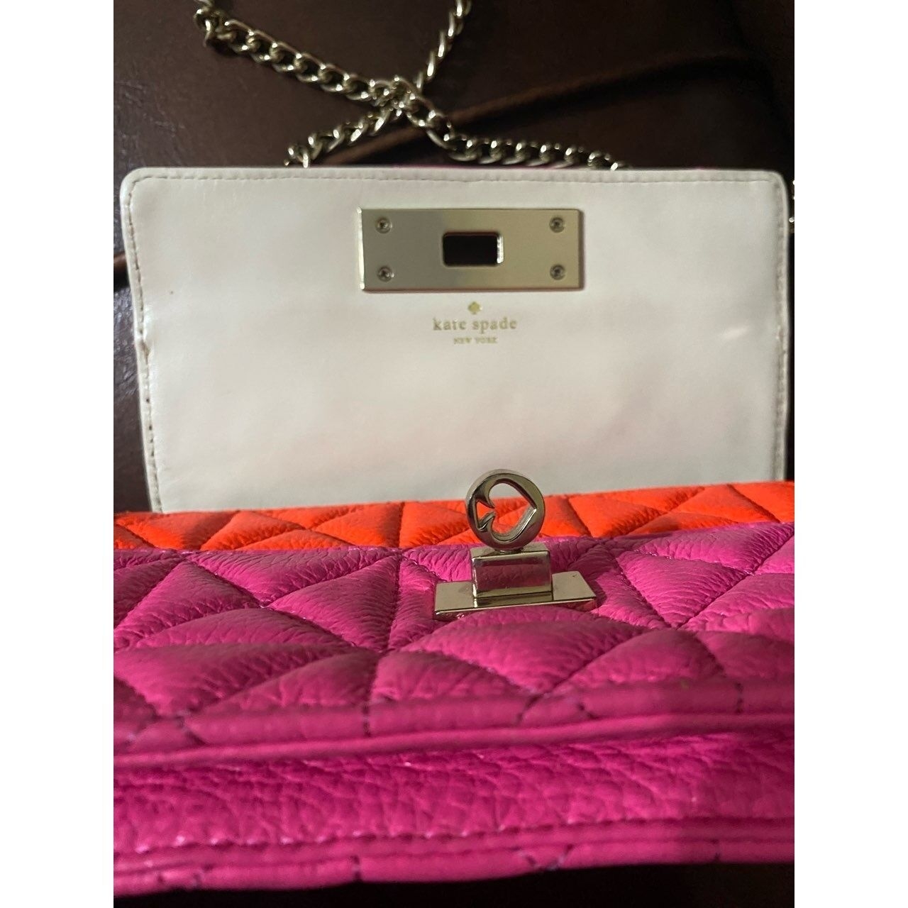 Kate Spade Orange & Pink Sling Bag