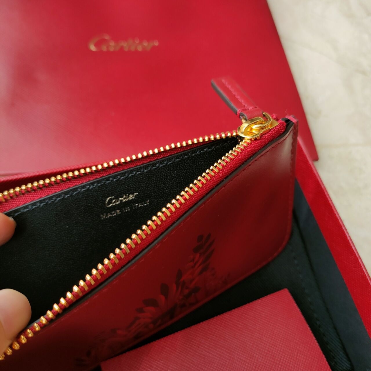 Cartier Panthere Zipper Card Holder
