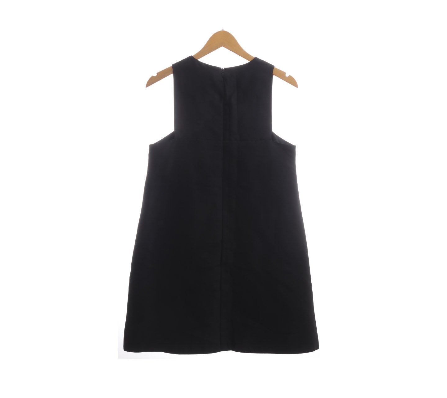 Potts Black Applique Mini Dress