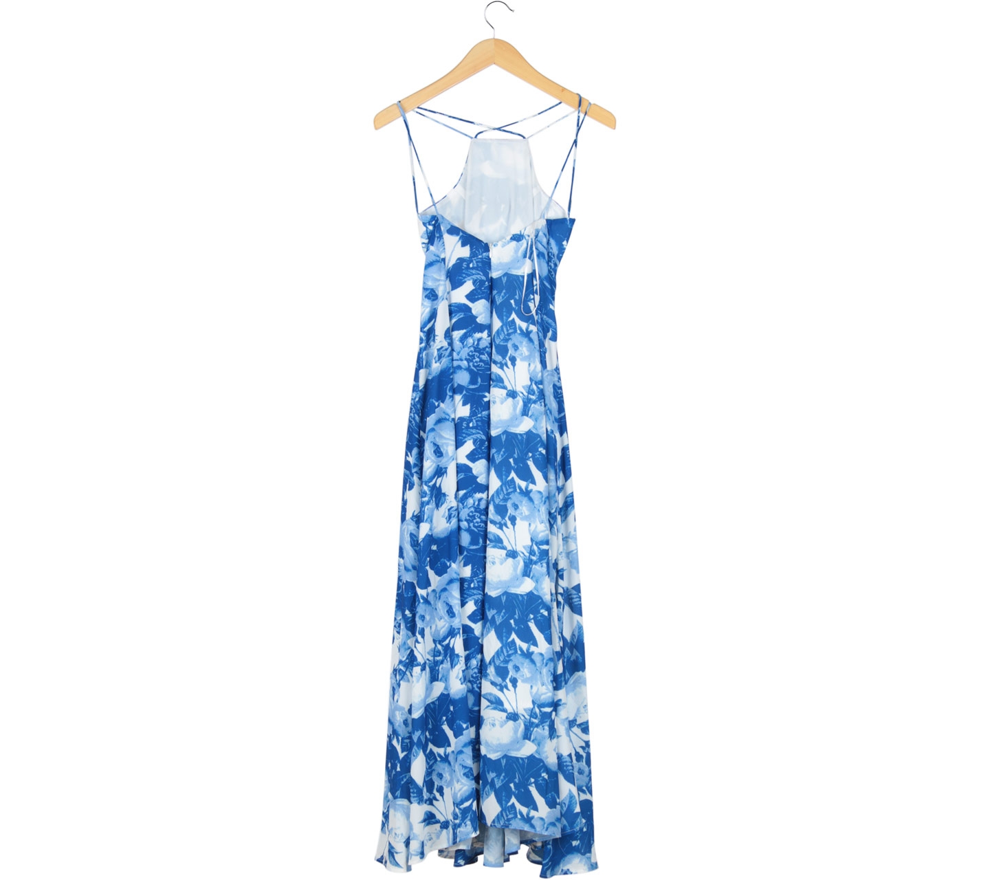 Swan by VGY Blue And White Floral Long Dress