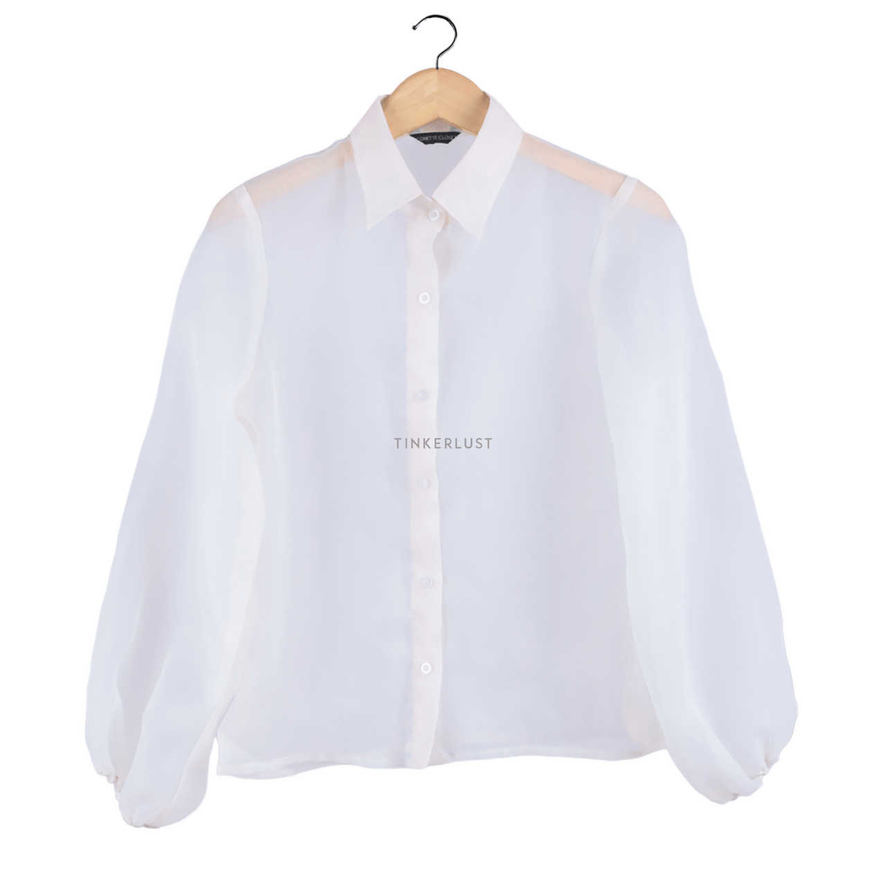 Iconette Closet Broken White Sheer Shirt