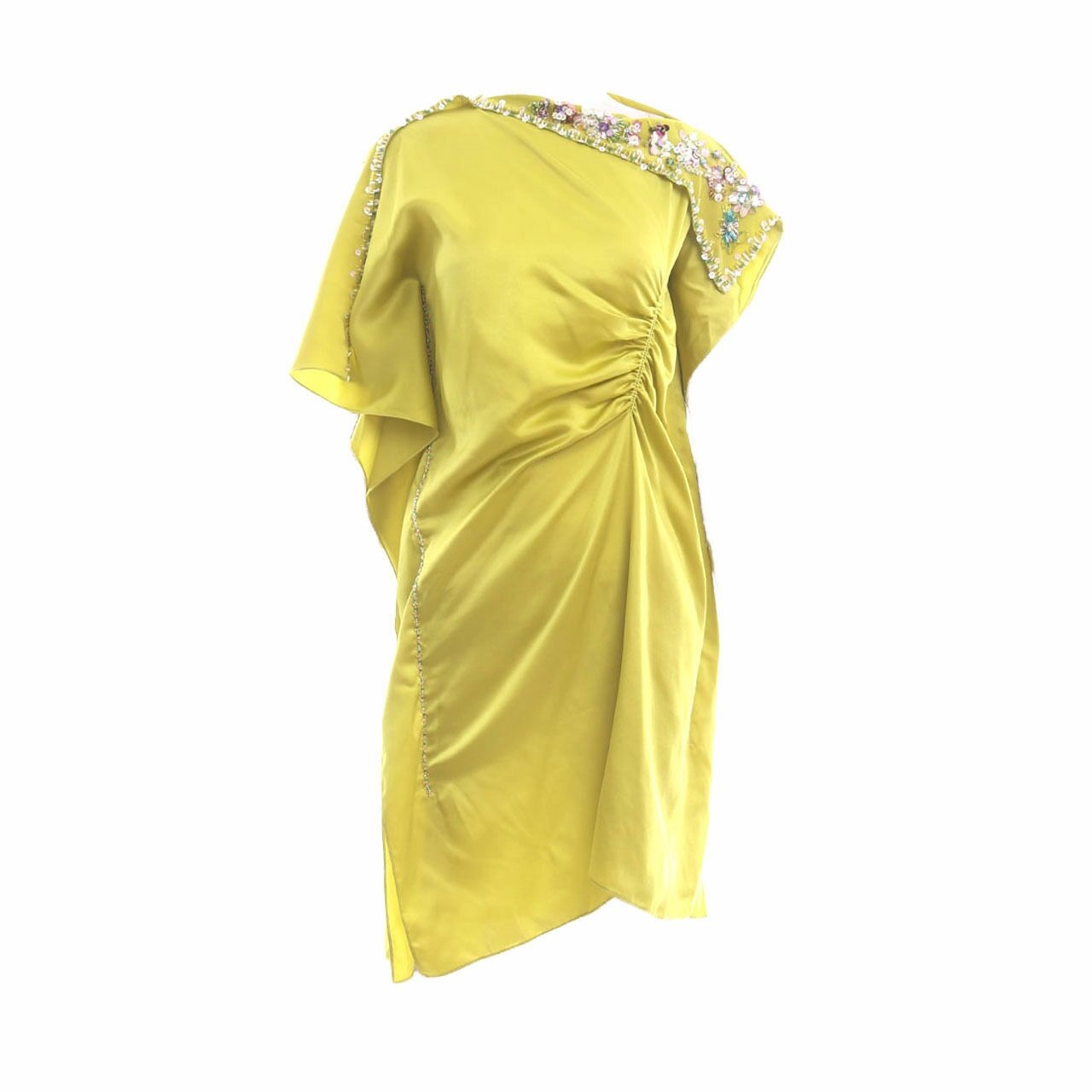AVA Yellow Midi Dress
