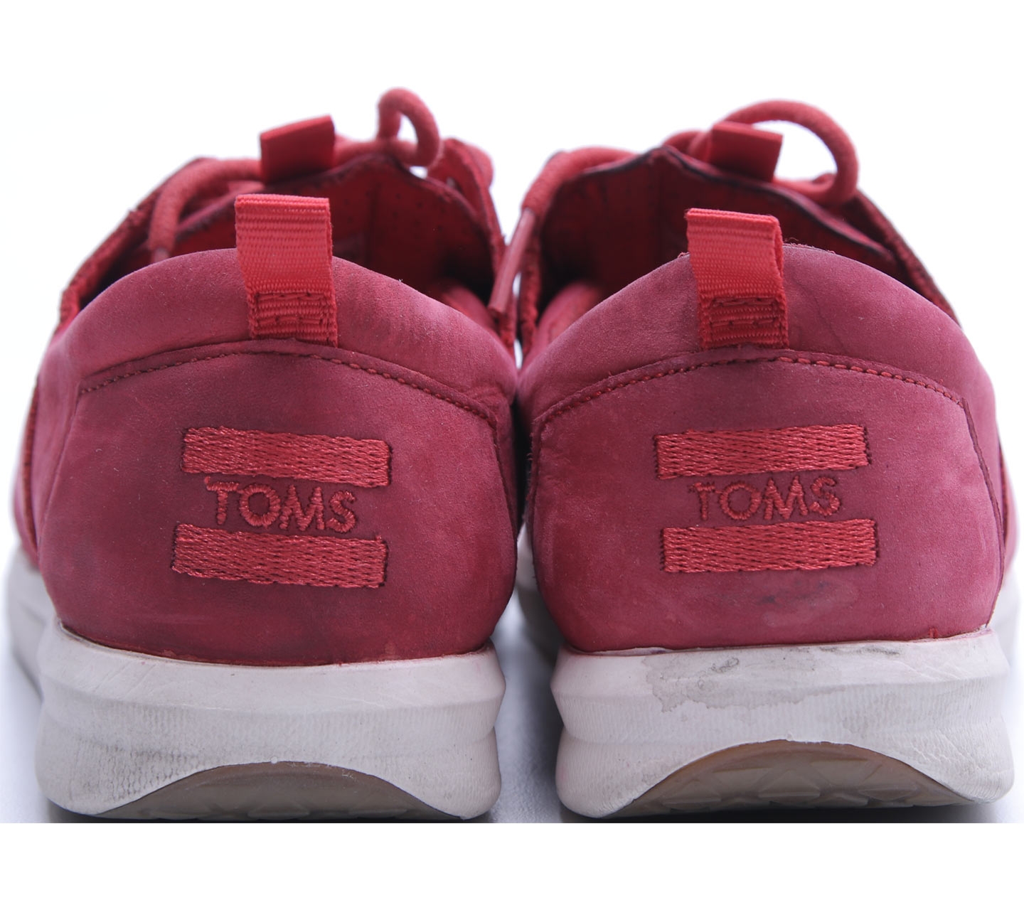 Toms Red Nubuck Women's Del Rey Sneakers