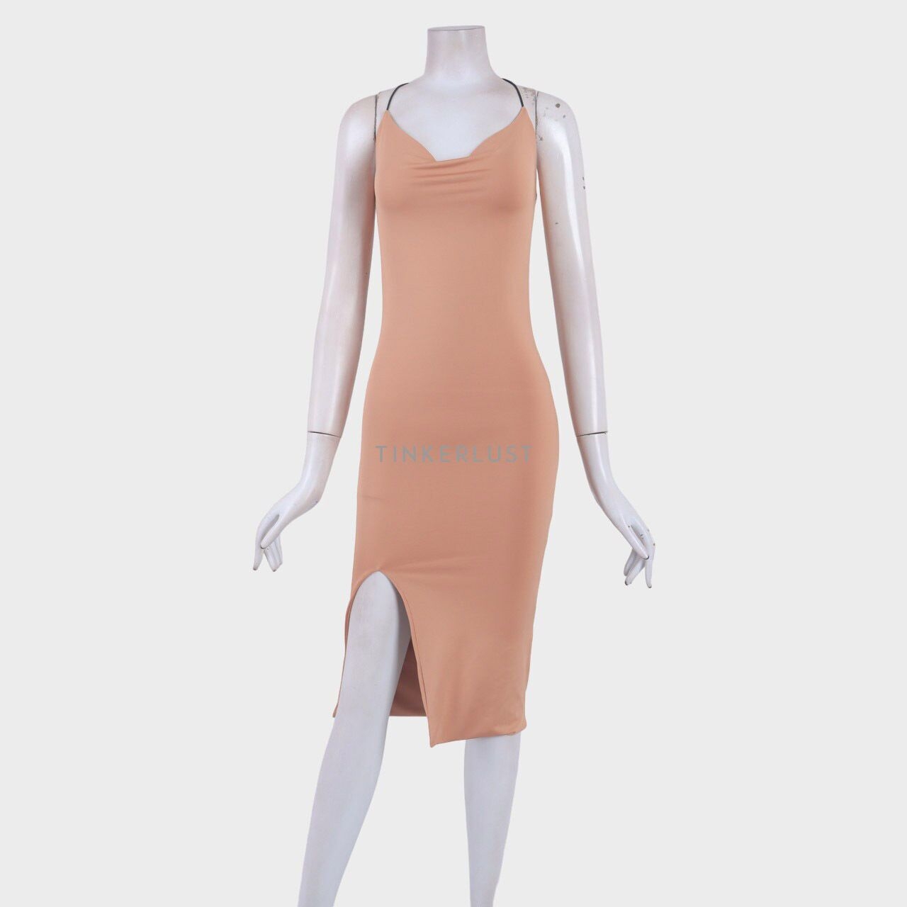 BAREKURVE Peach Mini Dress
