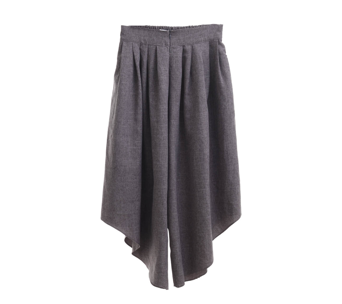 Etoffe Grey Cropped Cullotes Pants