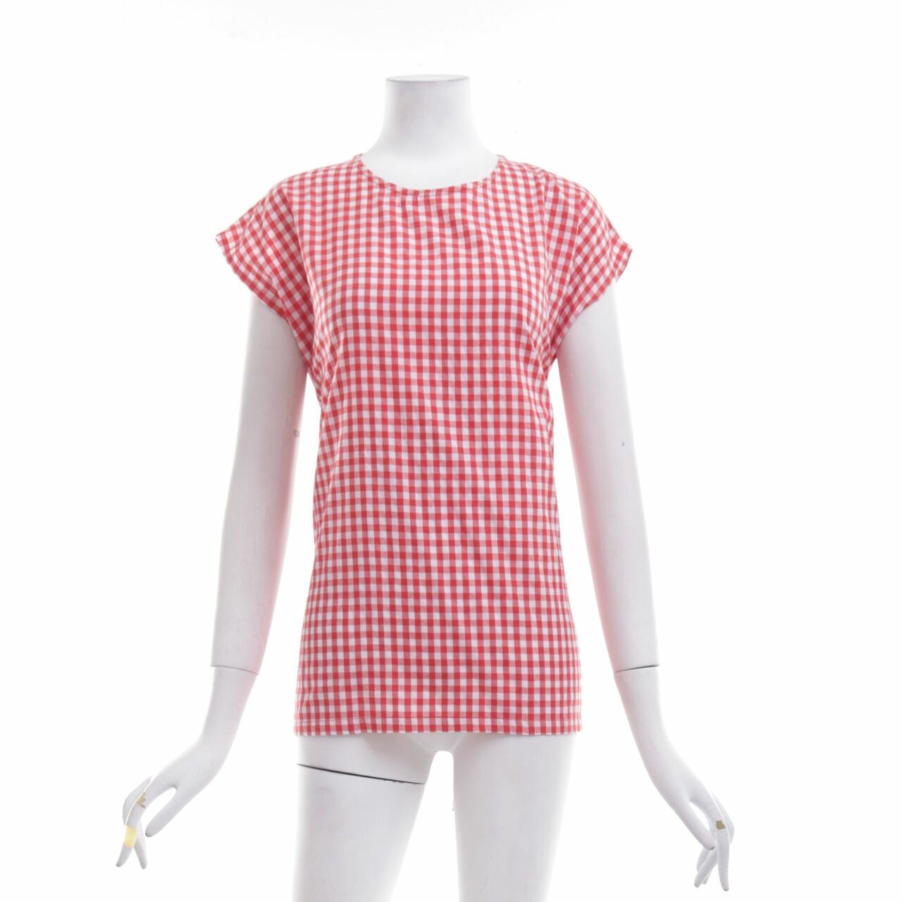 Monday To Sunday Red Checkered Blouse