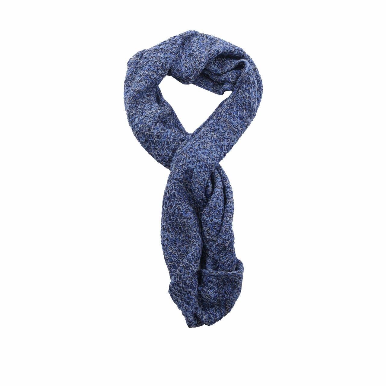 Aqua Blue Knit Scarf
