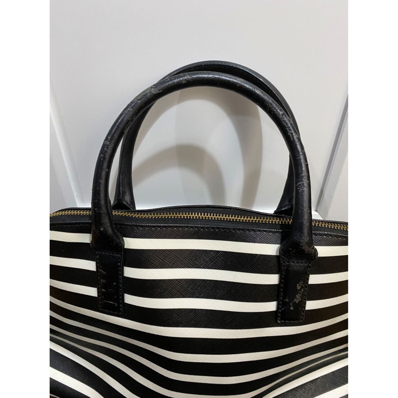 Kate Spade New York Black & White Stripes Handbag