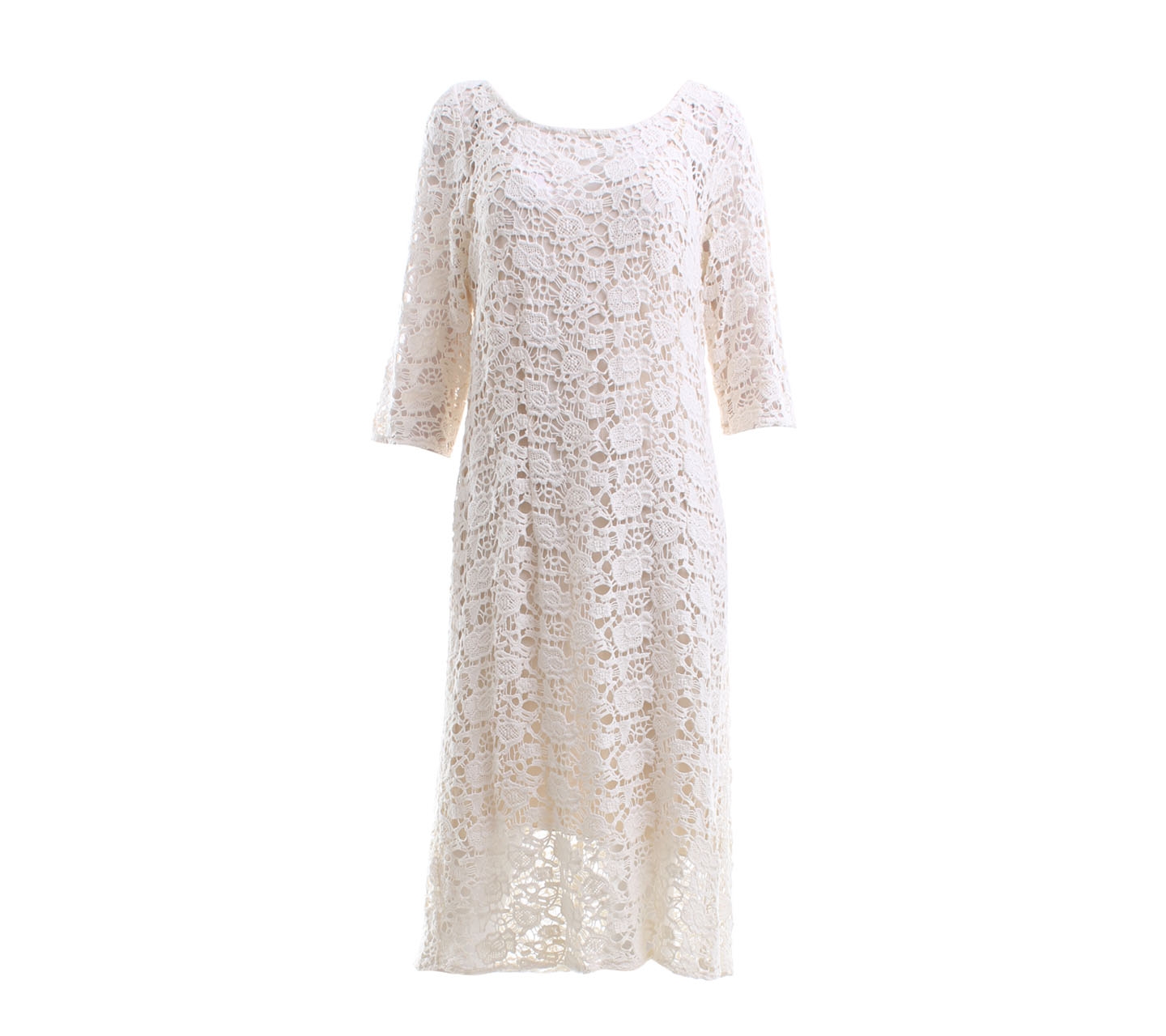 Velvet Cream By Graham&Spencer Crochet Lace Mini Dress
