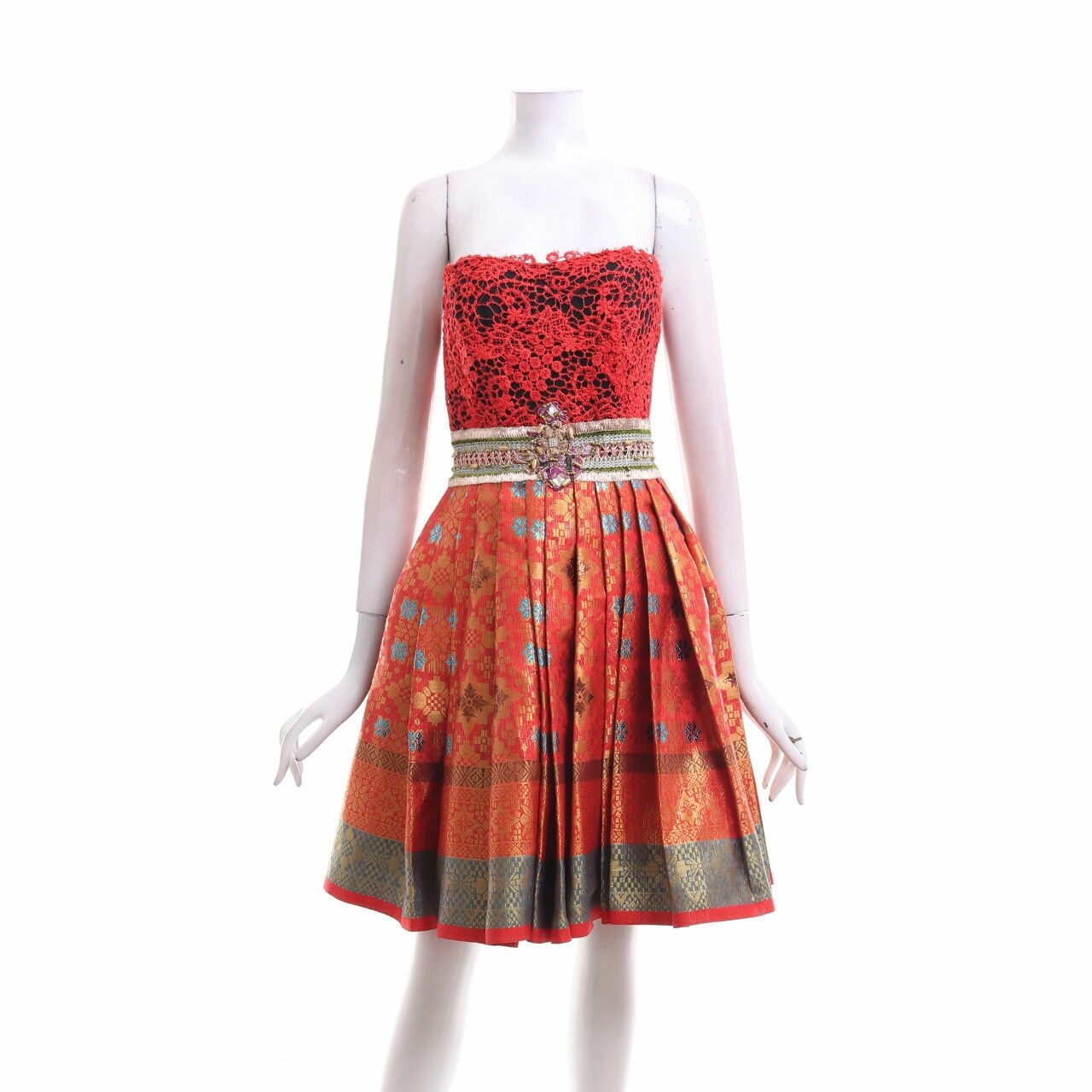Luire By Raden Sirait Multi Tube Mini Dress