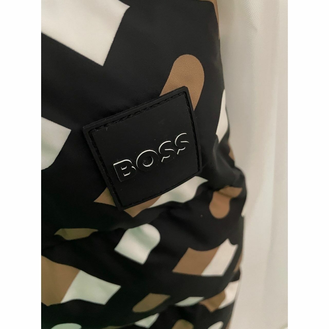Boss By Hugo Boss Multicolour Geometric Coat