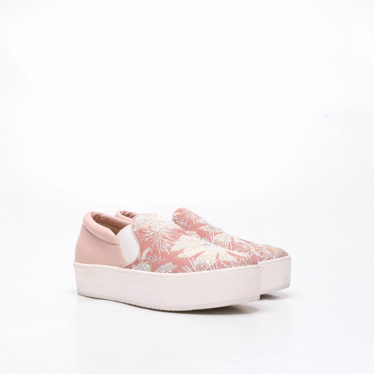 N°21  Pink Beige Slip on Sneakers