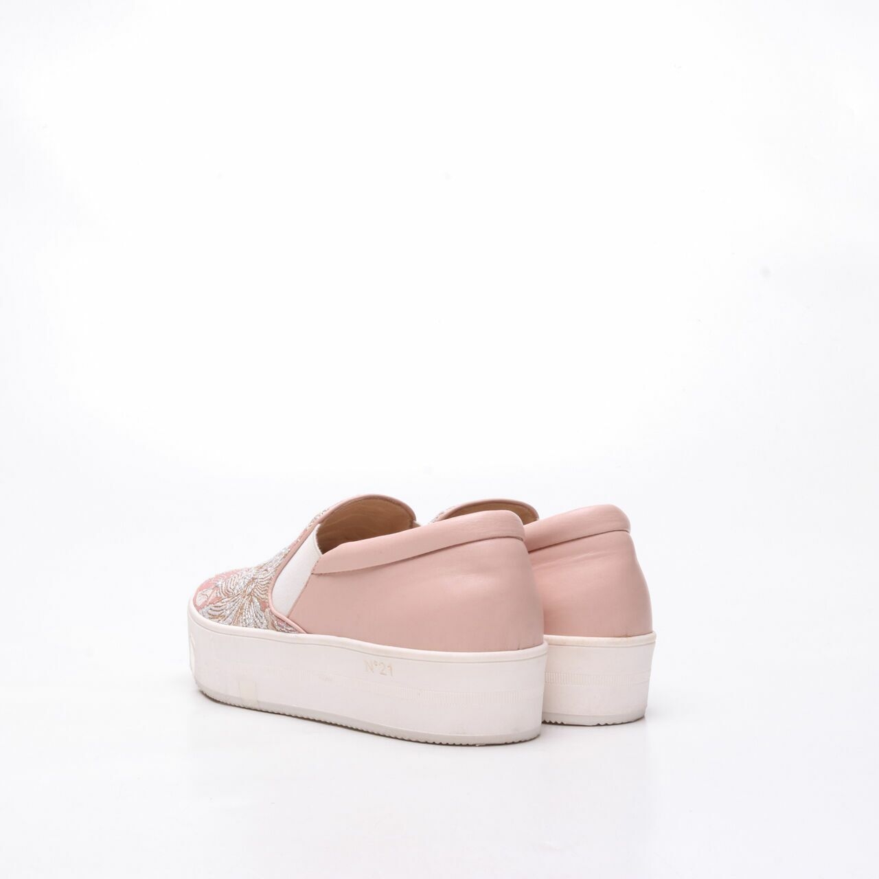 N°21  Pink Beige Slip on Sneakers
