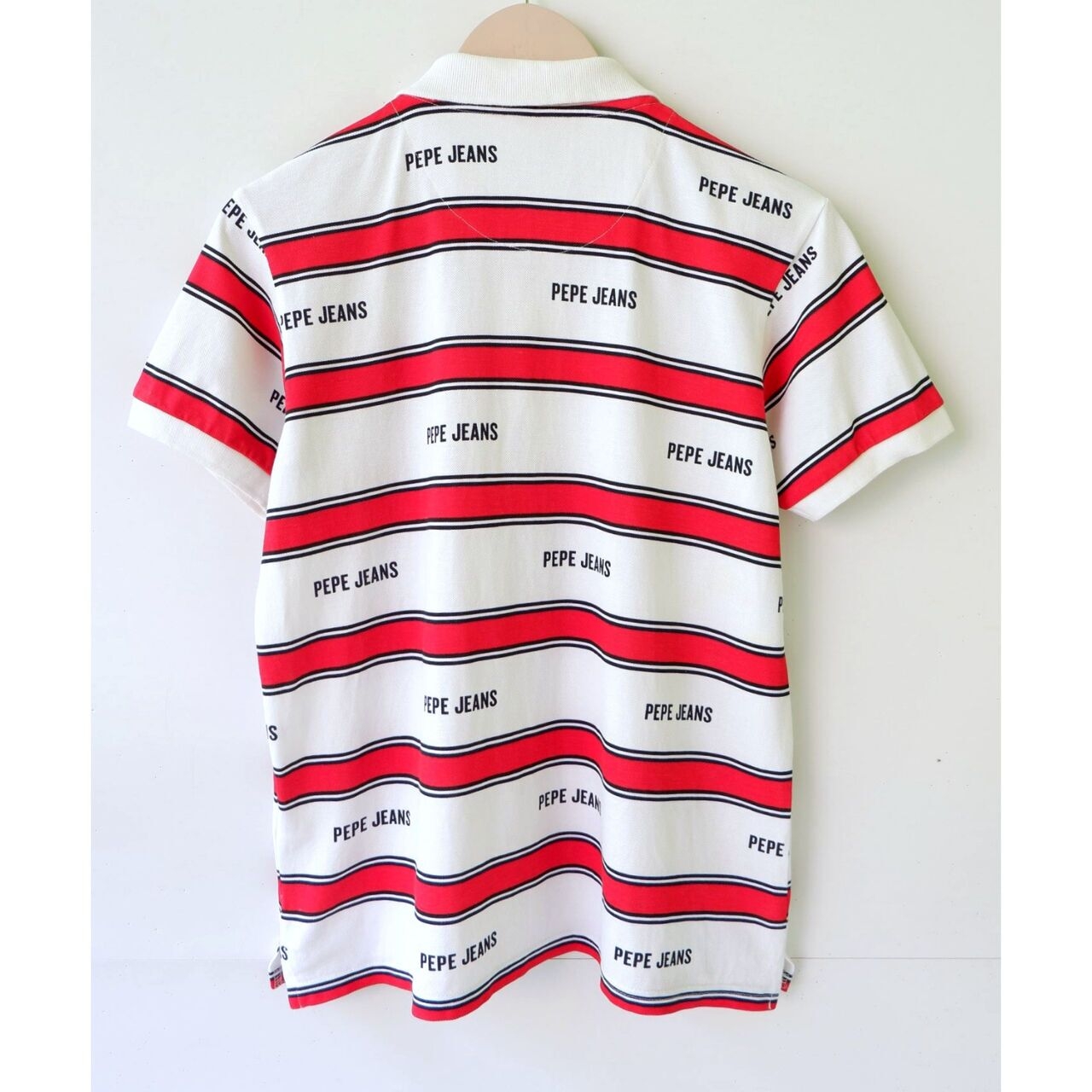 Pepe Jeans Red & White Stripes Polo Shirt
