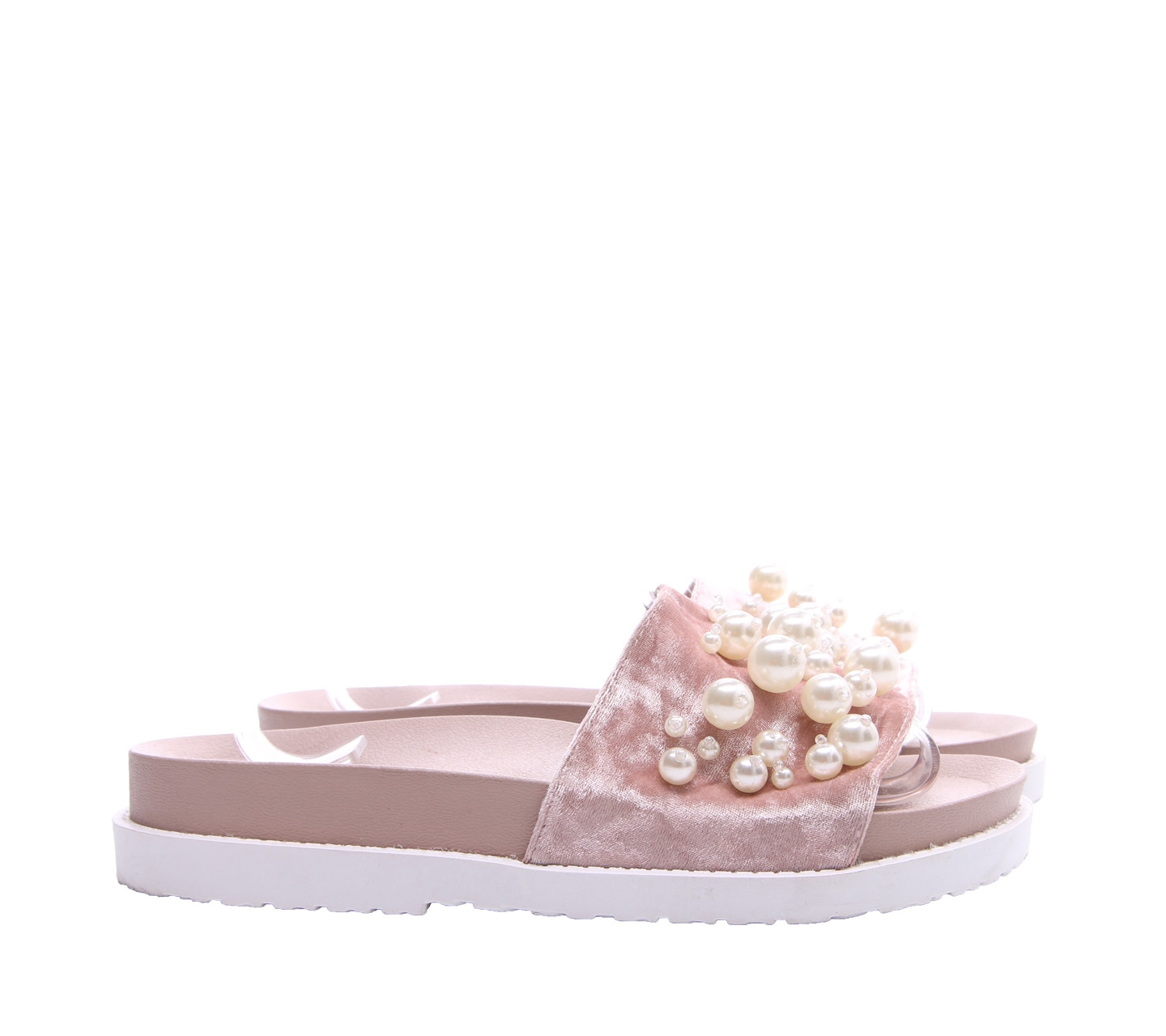 Tracce Pink Sequin Sandals