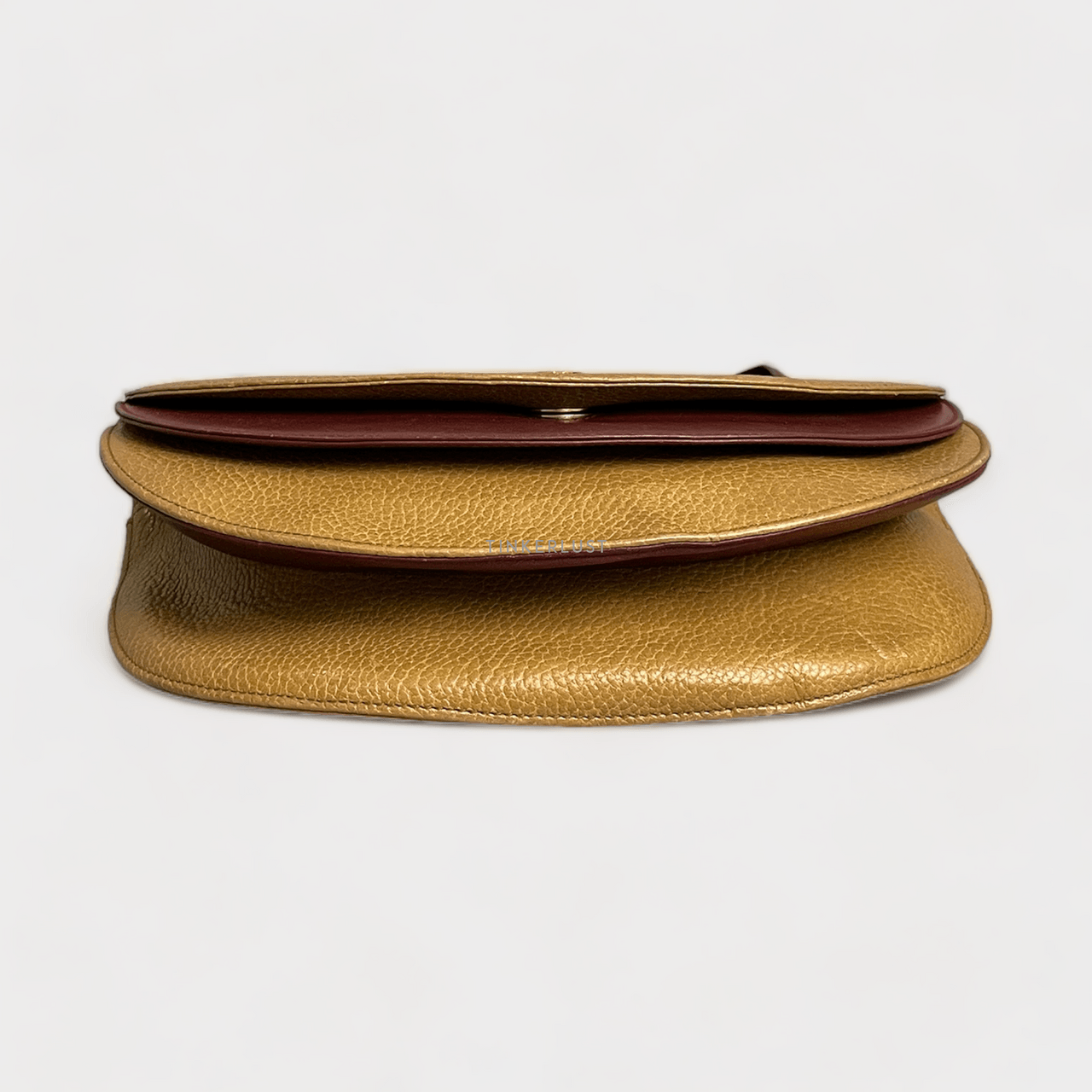 Cartier Brown/Mustard Lambskin Sling Bag