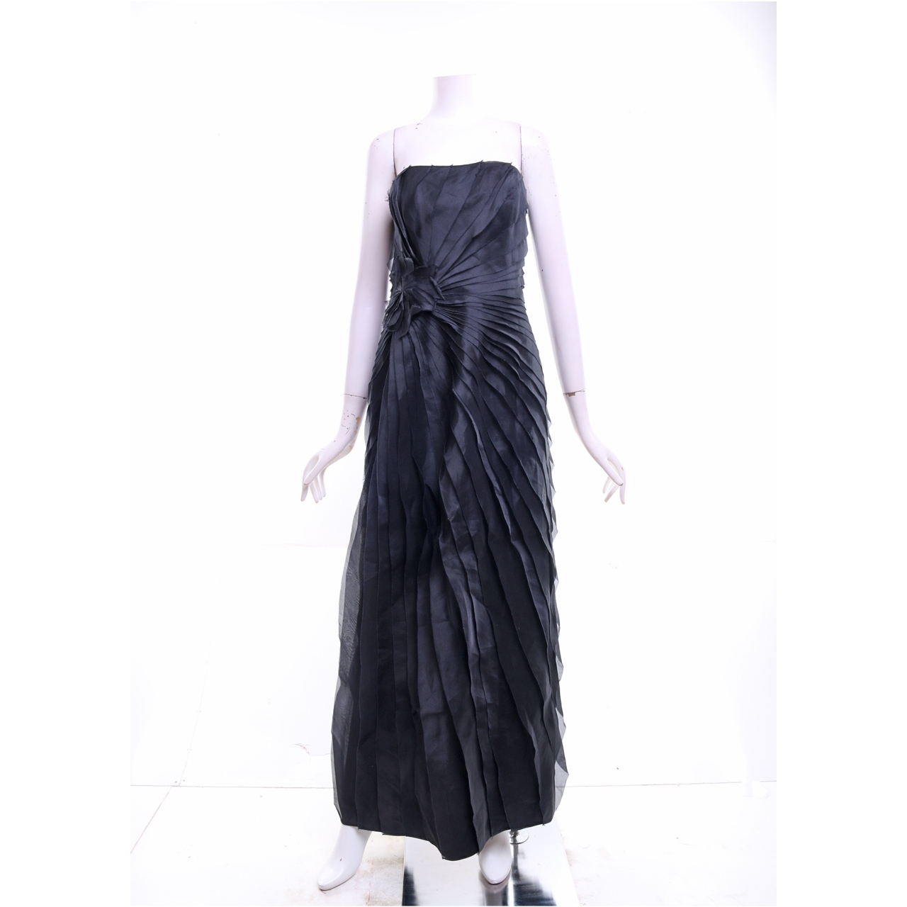 Badgley Mischka Black Tube Long Dress