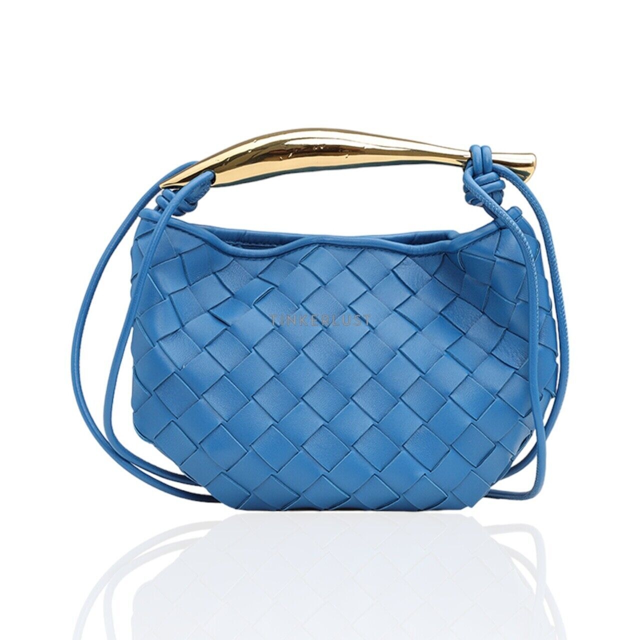 Bottega Veneta Mini Sardine Intrecciato Handbag in Blue