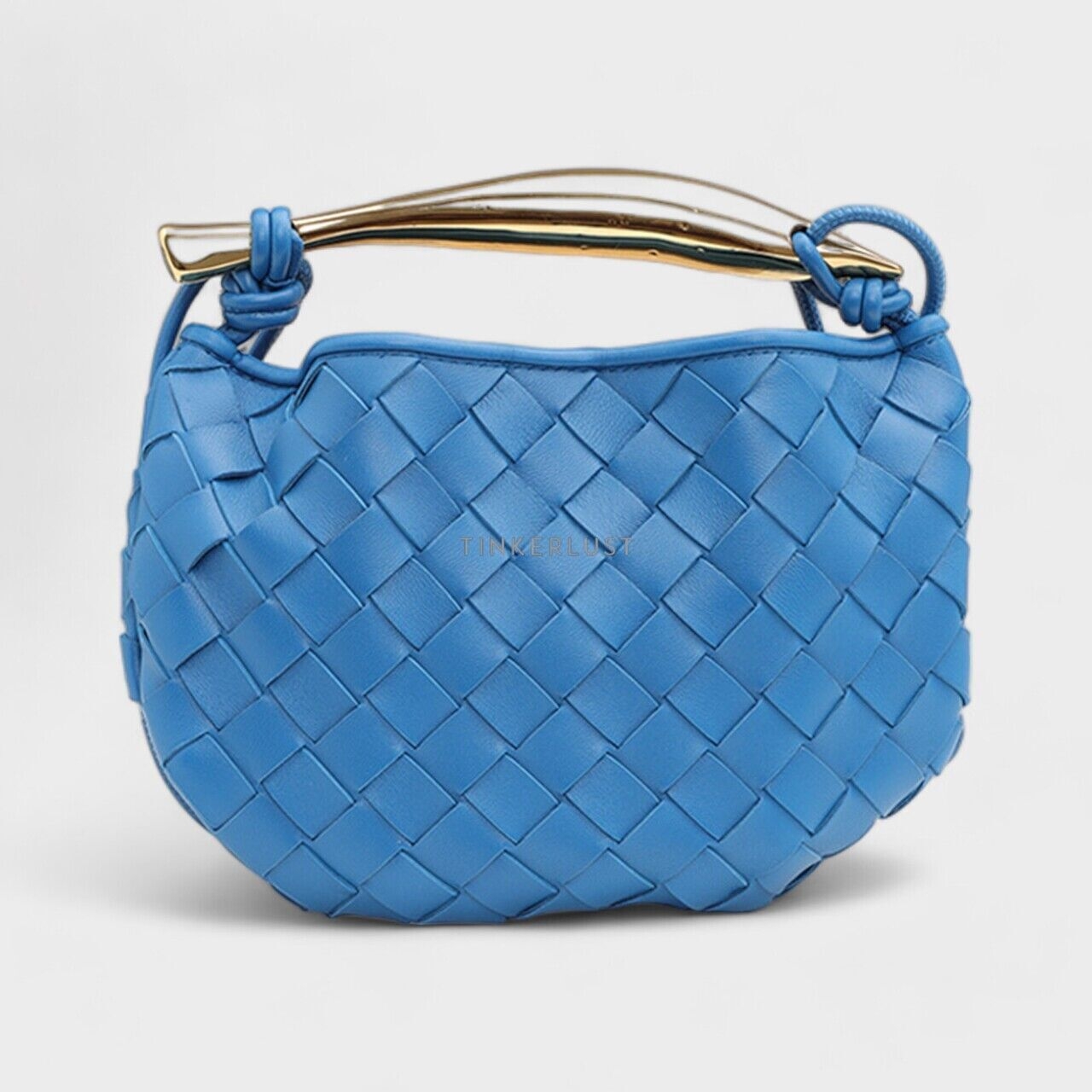 Bottega Veneta Mini Sardine Intrecciato Handbag in Blue