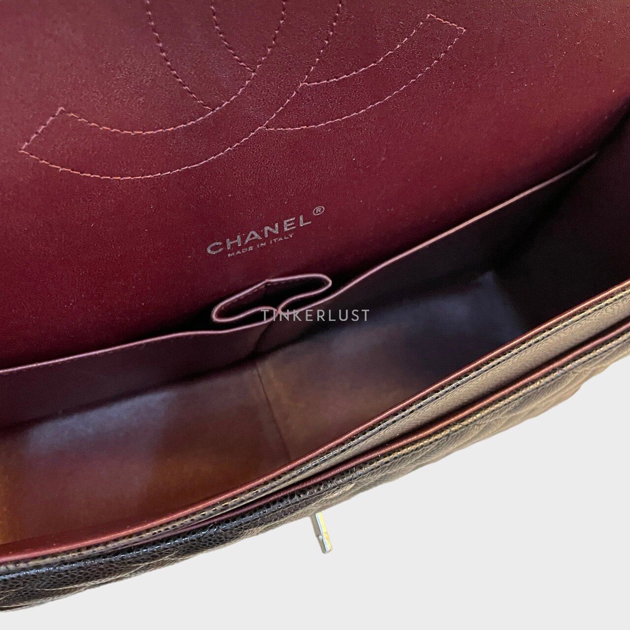 Chanel Maxi Black Caviar Double Flap #23 SHW Shoulderbag