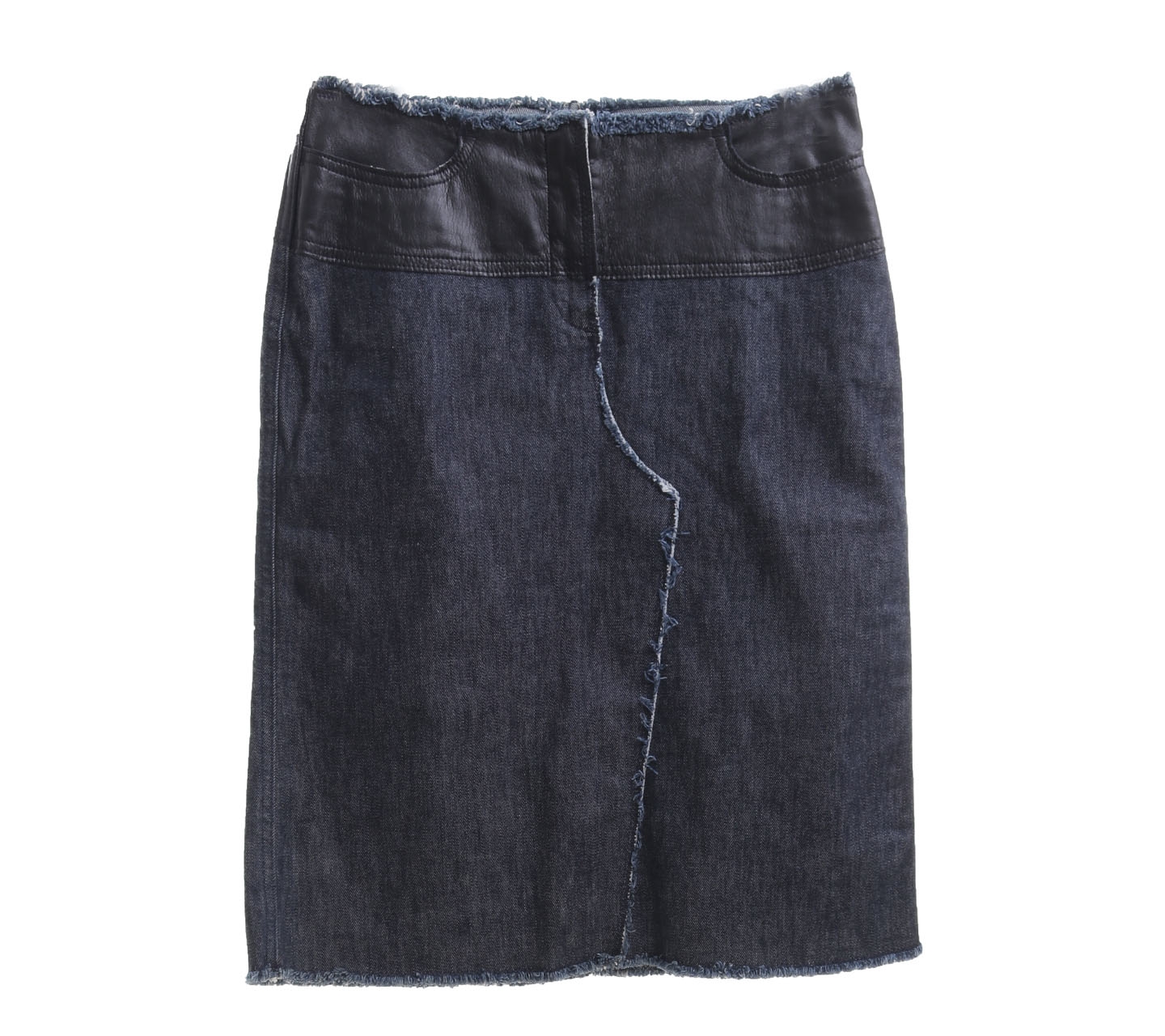 Sisley Blue Denim Midi Skirt