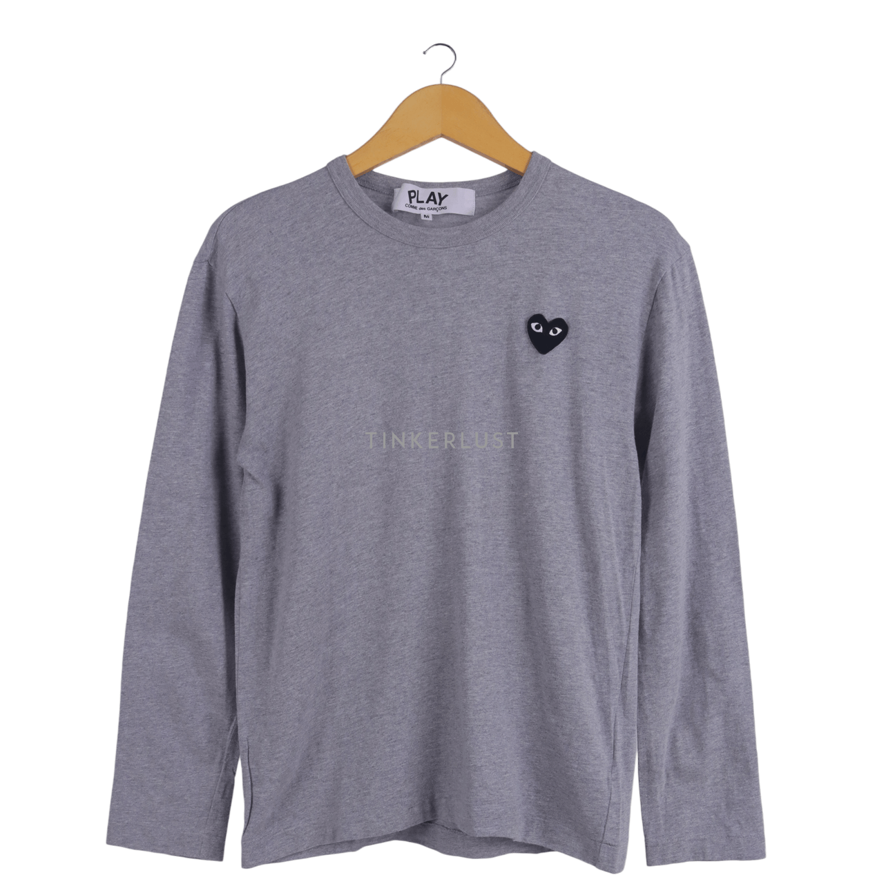 Play by Comme des Garcons Black Heart Grey Sweater
