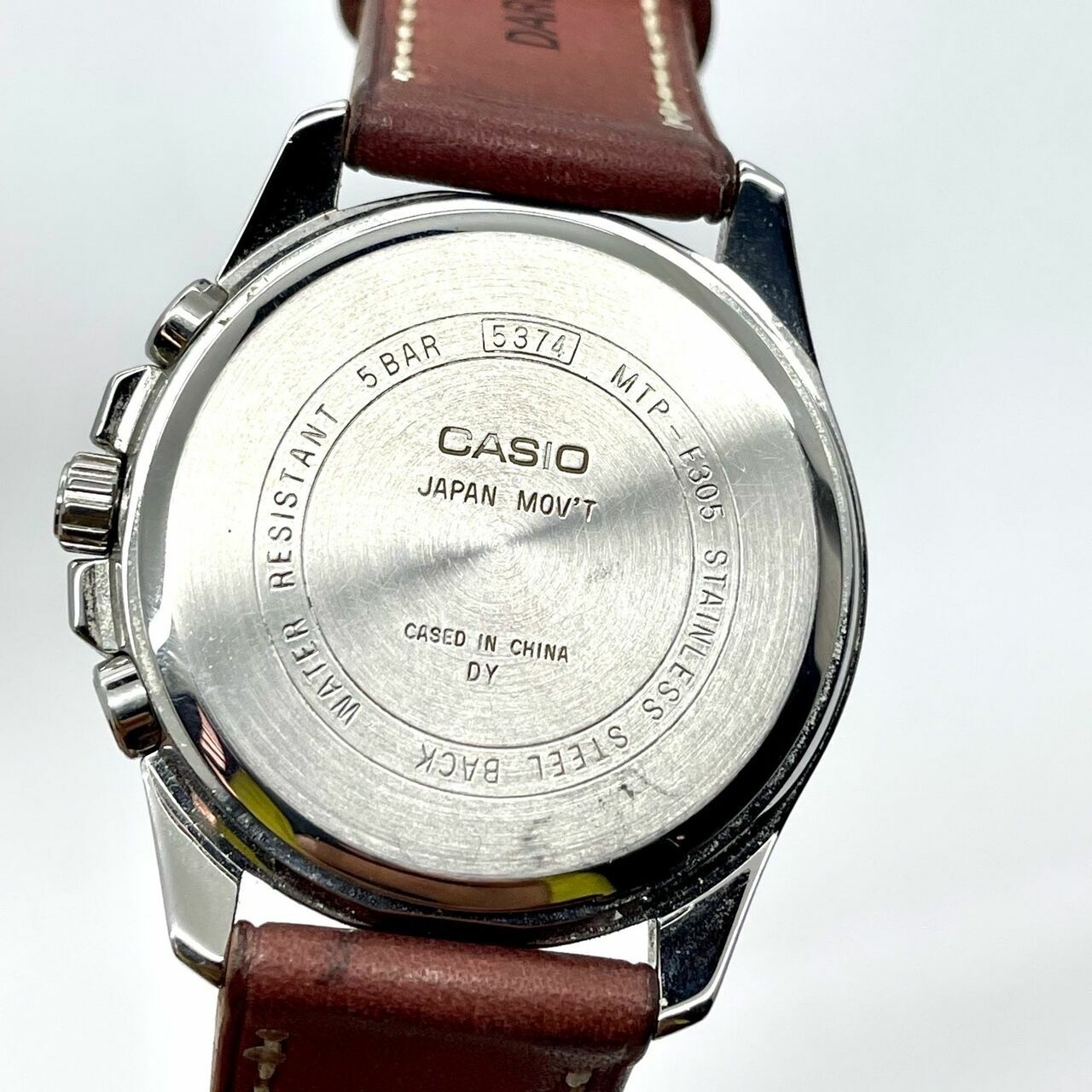 Casio WR 50M Unisex Watch Leather Strap (5374 MTP-E305) Japan MOV’T