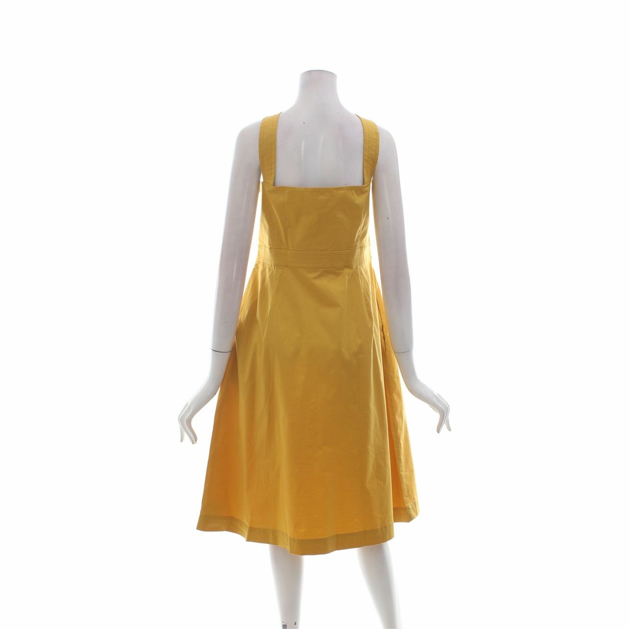 Veronika Maine Mustard Midi Dress