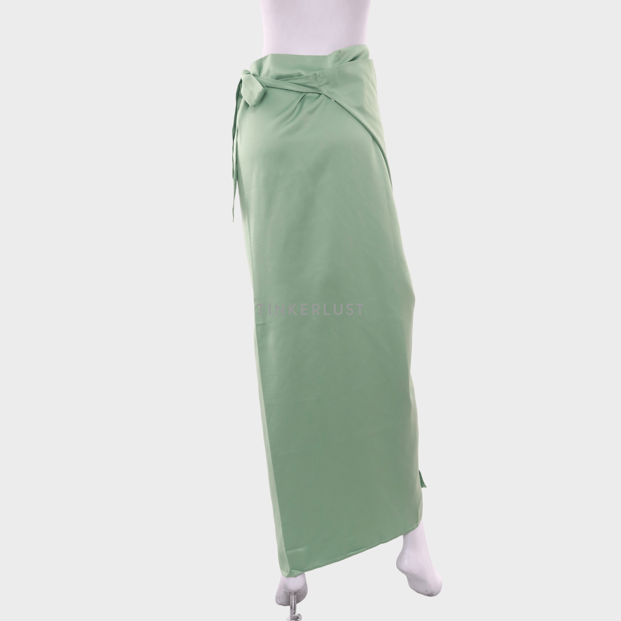 Boss Babe The Label Sage Green Wrap Maxi Skirt