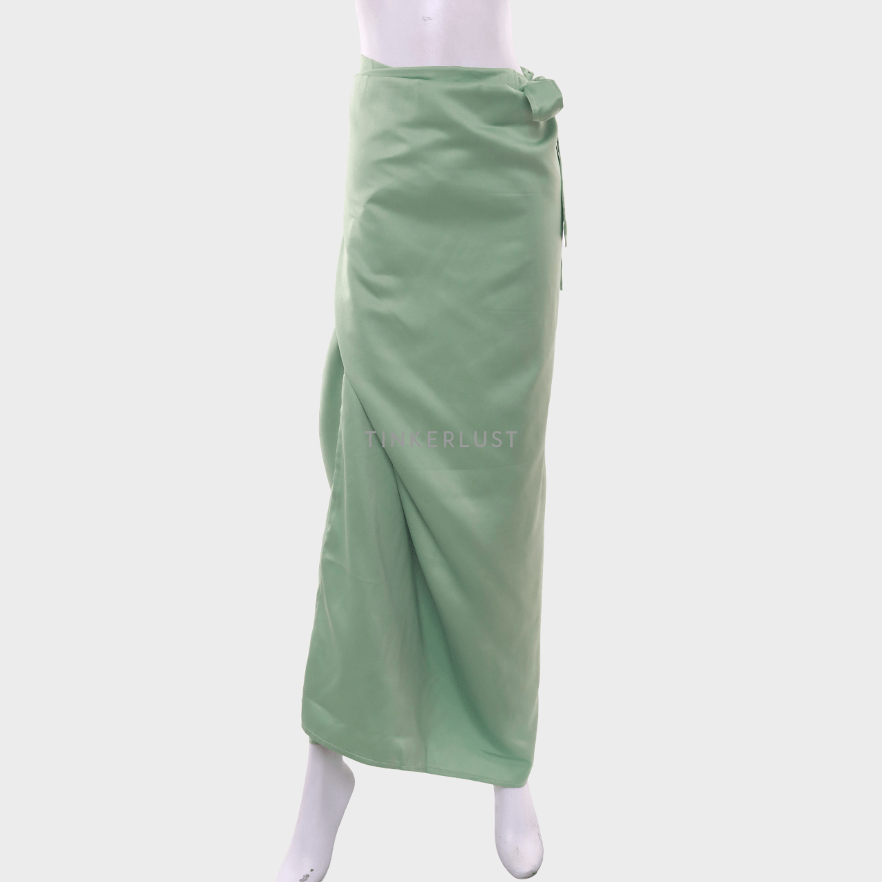 Boss Babe The Label Sage Green Wrap Maxi Skirt