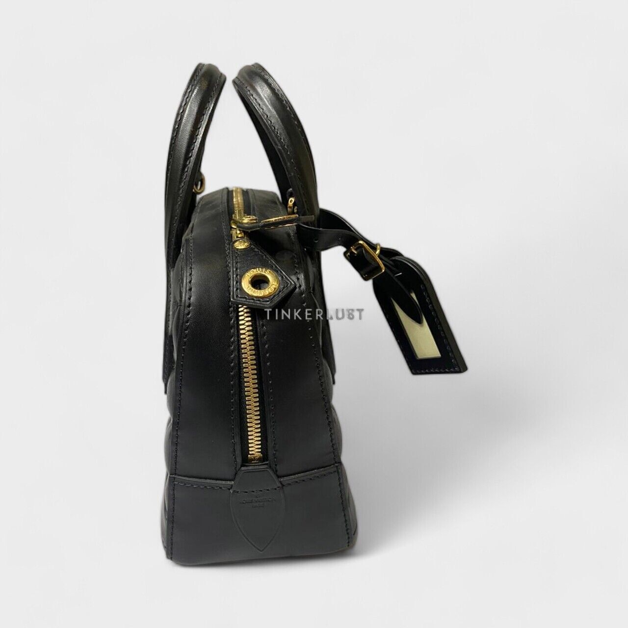Louis Vuitton Dora Malletage Black 2015 GHW Satchel